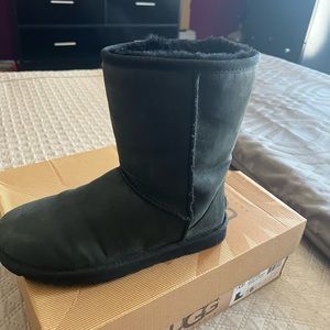 Short black UGGs used only once and brand new condition with box. Size 6.